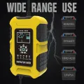Foxsur 12V10A 24V5A Lithium Iron GEL Lead Acid AGM LiFePo4 Motorcycle Car Battery 7-stage Smart battery charger. 