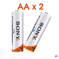 Sony Cycle Energy 4300mAh Rechargeable Battery AAA /AA NiMH Long Lasting Use. 