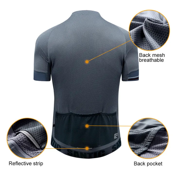 (Preorder)%C2%A0Santic%20Men's%20Summer%20Cycling%20Jersey%20Thin%20Breathable%20Bicycle%20Clothing%20MTB%20Wear%20Outdoor%20Bike%20Jersey%20Cycling%20Jersey%20K9M2091%20-%20Image%206