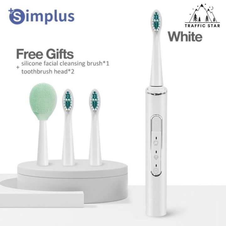 Simplus%20Electric%20Toothbrush%203%20Modes%20Sonic%20Vibration%20USB%20Rechargable%20Smart%20Timer%20Waterproof%20Portable%20-%20Image%202
