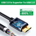 Micro B USB C 3.0 Cable Type-C to USB 3.0 Micro B Connector 5Gbps Cable. 