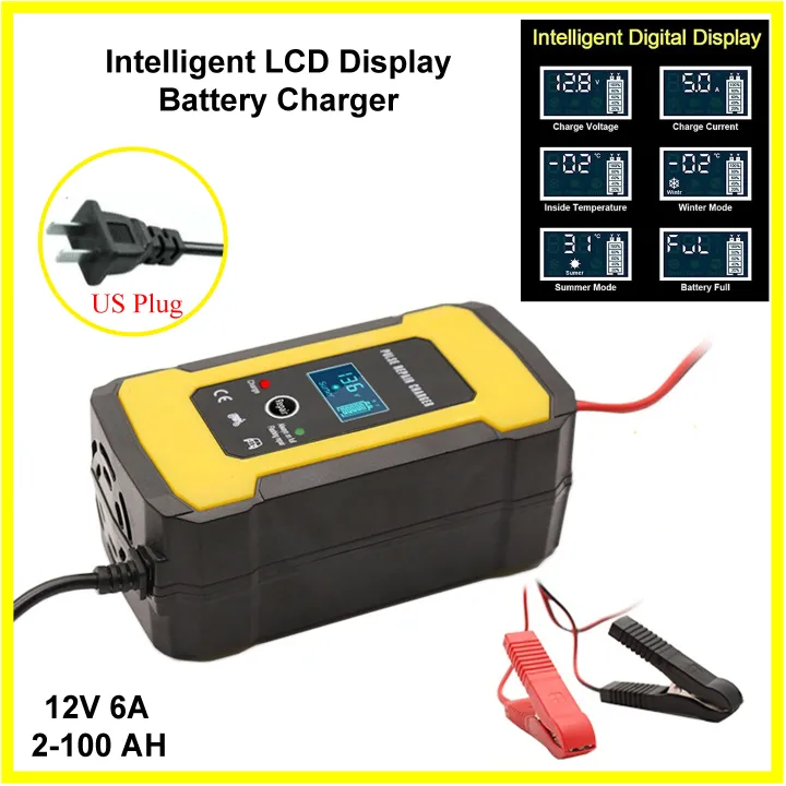 Intelligent LCD Display Lead Acid Battery Charger