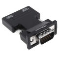 📺HDMI to VGA Adapter with 3.5mm Audio 🔌 Port Out for Old Computer Monitor PC TV 1080P Video (Female HDMI Input, Male VGA Output). 