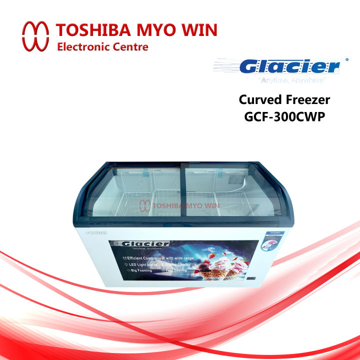 Glacier Curved Freezer (GCF-300CWP) | Shop.com.mm