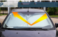 6Pcs Folding Silvering Reflective Car Windshield Window Sun Shade Visor Shield Cover Suction Cup Car Sunshield Sunscreen Curtain. 