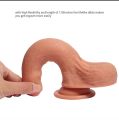 ကျားအတုဆီလီကွန်အပျော့သား၂ထပ်    Soft Dildo 7 inches High Quality Silicone Double Layer Realistic Skin (Code F-333). 