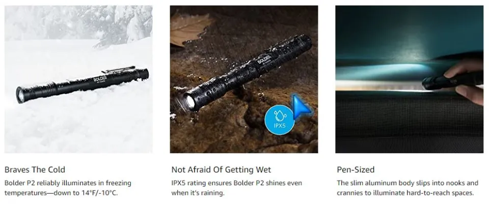 hand powered nebo flashlight NEBO DAVINCI 12000 Rechargeable Handheld Flashlight