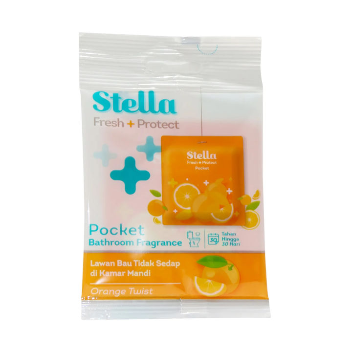 Stella Bathroom Air Freshener Pocket 10g (Orange)