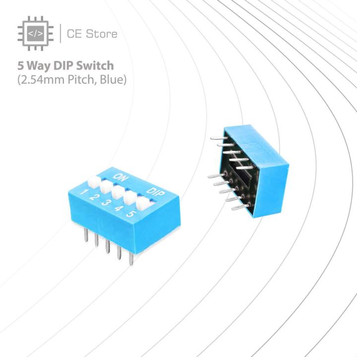 DIP Switch (2.54mm Pitch, Blue) - CE Store