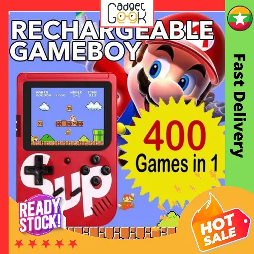 Super Mario SUP 400 Games Gamebox PORTABLE LCD GAME CONSOLE 400 IN 1 BY GADGET GEEKS