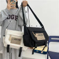 (Preorder) Canvas shoulder bag, simple and beautiful, minimalist style.. 