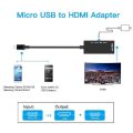 Mirco USB Adapter /Micro USB 2.0 MHL To HDMI Cable HD 1080P Adapter / HTC LG Android HDMI Converter  Compatible With Android. 