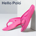 (Preorder) Hello Polo clip-on sandals, health sandals, 3 cm thick heels, very soft soles, non-slip, lightweight, comfortable, indoor and outdoor, women, suitable for the season HP8002  အမျိုးသမီးဖိနပ်. 