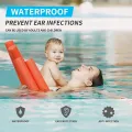 Reusable Silicone Ear Plugs 2 Pair Waterproof Noise Reduction Earplugs for Sleeping, Swimming, Snoring, Motorcycles, Work, Sound Blocking Earplugs for Adults & Kids. 