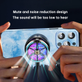 Tech Infinite S6 Semiconductor Gaming Radiator Cooling Fan, Colorful RBG Light, Powerful Magnetic Suction, Magnetically Fixed Back Clip Digital Display Fast Cooling Semiconductor Ultra-quiet and Low-noise E-sports Gaming Radiator. 
