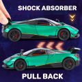 (Preorder) Model 1:24 Pagani Huayra BC Sound Light Car Diecast Alloy Car Lovers Collection Birthday Gift for Children Boys Toys Metal Gift ကလေးကစားစရာအရုပ်ကား. 