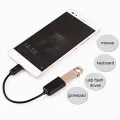 10cm Micro-USB OTG Cable /Micro USB to USB, Micro USB 2.0 OTG Cable 2 Pack On The Go Adapter Micro USB Male to USB Female for Android Tablets. 