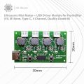 Ultrasonic Mist Maker + USB Driver Module for Humidifier (5V, Ø16mm, Type-C, 4 Channel, Quality Grade-B) - CE Store. 