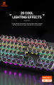 JEQANG JK-959 Wireless 104 Key Layout RGB Mechanical Keyboard with Light-Emitting Color Three Mode Game Keyboard Tri-Mode Wired/2.4G/Bluetooth Wireless RGB Backlit Keyboard Wireless Mechanical Keyboard Tri-mode for Android Tablet Windows Computer Laptop. 