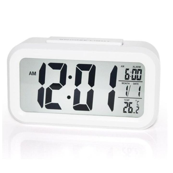Automatic Sensor Night Time Light Smart Digital Alarm Clock LCD Digital Clock Optically Controlled Liquid Crystal Device Alarm Clock