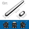 Portable Led Desk Lamp echargeable Reading Light, Magnetic Under Cabinet Lighting, Angle Rotation, Adjustable Color Temperature & Brightness, Touch Control. 