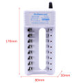8 Slot Quick Battery Charger With High-Speed Indicator Light Smart Adapter For 1.2V AA AAA Ni-MH Ni-CD Rechargeable Battery. 