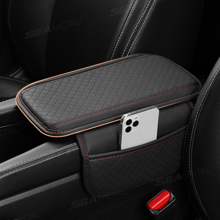 (Preorder)Car%20Hand%20Storage%20Box%20Heightening%20Pad%20Car%20Center%20Armrest%20Cover%20Car%20Accessories%20Leather%20Multi-purpose%20Storage%20Bag%20-%20Image%202