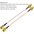 (Preorder) TUOLNK  Cable Female 6 SMA Male-SMA Adapter Cable RG316WiFi Wireless Network 2G 3G 4G Antenna Cable SMA-SMA Router Antenna. 