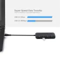 High-speed usb 3.0 4-port hub. 