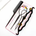 Golden Pyae Magic Hair Styling Tools Set DIY Hair Braiding Braider Accessories Hairpin Twist Bun Barrettes Hair Clips for Women Hairdressing. 