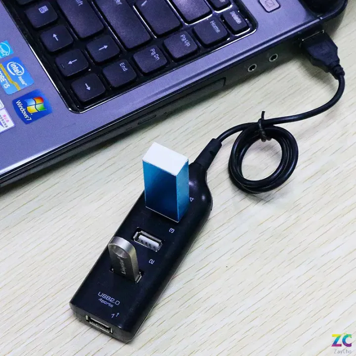 🔌 4 Port USB 2.0 Hub Multi USB Splitter Hub Use Power Adapter 💻 | Shop ...