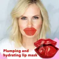 ZOZU Collagen Lip Mask 20 pcs, Moisturize Anti-Chapped Nourish Lip Dilute Lip Line. 