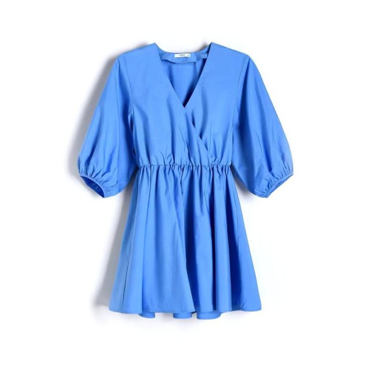 Reserved Organic Cotton Rich Mini Dress: 100% Reserved Brand, 100% Cotton (Export Outlet, Made in Myanmar)