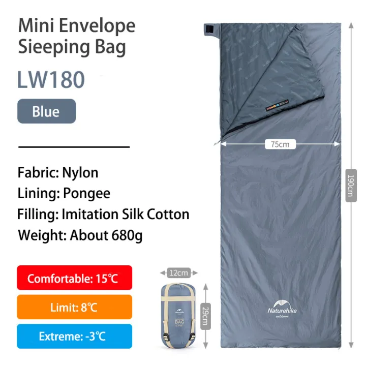 (Preorder)Naturehike%20LW180%20Portable%20Sleeping%20Bag%20Camping%20Hiking%20Outdoor%20Envelope%20Breathable%20Lightweight%20Comfortable%20Sleeping%20Bag%20Splicing%20Shipped%20from%20Thailand%20-%20Image%2010
