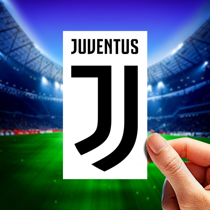 Juventus FC Soccer Team Sticker - 5 Pcs Set | Laptop Sticker | Car Sticker | Phone Sticker | Waterbottle Sticker | Wall Sticker | Die Cut Sticker | Waterproof Sticker