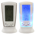 Digital Alarm Clock with Blue Back light Electronic Calendar Thermometer. 