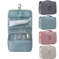 Multifunctional Foldable Hook Bag Waterproof Toiletry Bag with ple Compartments for Business and Gym. 