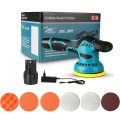 (Preorder)MAKITA 5-inch cordless car polisher, adjustable 8 speeds, car polisher, 2 lithium batteries (polishing machine/polishing machine) Cordless polisher, 6 types of polishing pads, guaranteed quality products. 