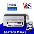(Preorder) Printer Epson EcoTank Monochrome M1120 Wi-Fi Ink Tank Printer with genuine ink ready to use, 4-year warranty. 