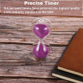 Hourglass 3-15 Minute Sand Timer: 5.1 Inch white Sand Clock, Large Sand Watch 3-15 Min, Hour Glass Sandglass for Kids, Games, Classroom, Home, Desk, Office Decor. 