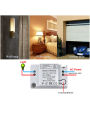 433MHz Universal Wireless RF Remote Control Fan Lamp Light Switch 10A Relay Output RF AC 220V 1CH Receiver Module Transmitter. 
