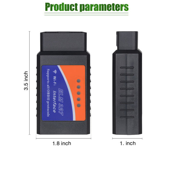 Mini OBD2 ELM327 V2.1 Diagnostic Scanner ELM 327 V1.5 Bluetooth WIFI ...