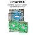 WIFI signal booster four antenna home through wall wireless network amplifier 300M repeater. 