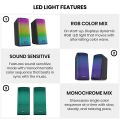 Tech Infinite E-1080 Wireless Bluetooth Speaker with RGB Light Subwoofer Speaker Stereo USB Audio Sound Box Mini Speaker for PC Gamer/Computer/TV/Phone/Laptop (Note: Need external power supply to operate). 