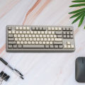 M87 Bluetooth-Compatible Gaming Keyboard 87 Keys Wireless Keyboard Dual Mode 2.4G and BT. 