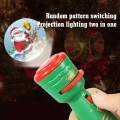 Christmas Children's Projector Flashlight,Christmas Toy Projection Flashlight,24 Christmas Pattern Projection lamp,Santa Patterns Bedtime Cognition Fun Torch Education. 