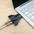 7.1 external independent USB sound card for the game users to bring a new experience.The virtual USB 7.1 channel sound adapter. 