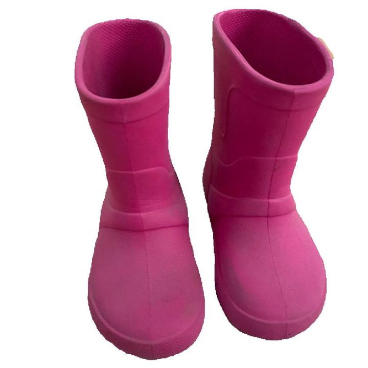 ကလေးစီး မိုးစီးဖိနပ် used အသန့် Baby Kid Shoe HawKins Rain Boot Preloved waterproof