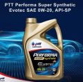 PTT engine oil Fully syntheric super synthetic  0w20(4li) ဓာတ်ဆီအင်ဂျင်ဝိုင် API -SP. 