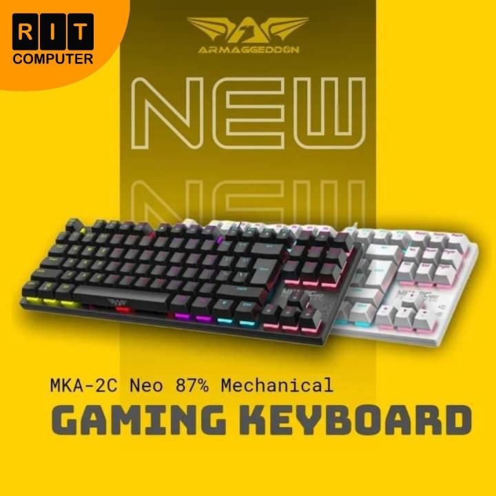 ARMAGGEDDON MKA-2C NEO Black (Linear) Pro Backlit Mech Gaming Keyboards ...